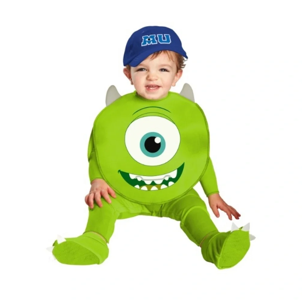 Disney Mike Wazowski Green Baby Costume with Blue Cap